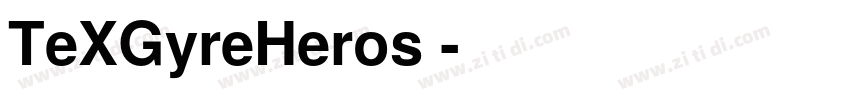 TeXGyreHeros 字体转换